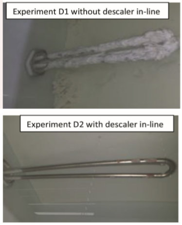A 2 kW heating element with descaler technology in Salt Solution