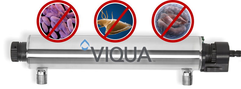 viqua uv filter disinfects destroy water pathogens